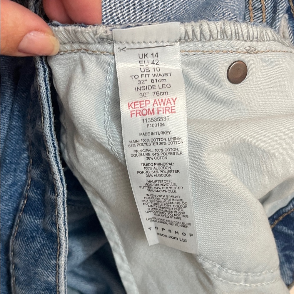 Distressed Blue Jeans - Picture 3 of 3